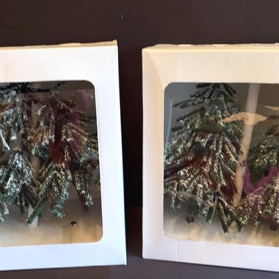 Dept. 56- “Village Accessories Glistening Snow” & “Village Hemlock Trees”