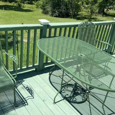 Patio table and chairs