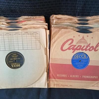 Collection Of Vintage 78 LPs