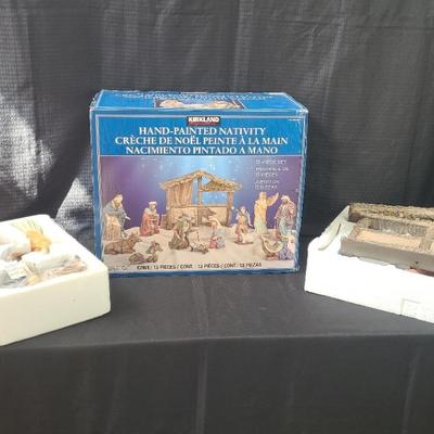 Kirkland Hand Painted Nativity Set