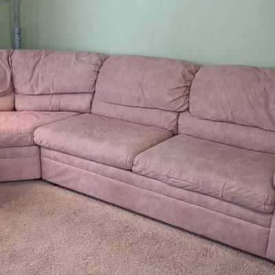 2-Sectional Sofa With Foldable Bed