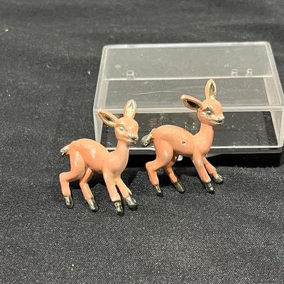 Vintage Midcentury Deer Pins 