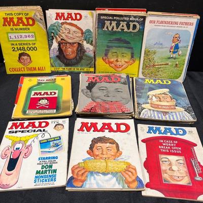 60’s-70’s Mad Magazine Collection Plus 2 Time Magazines