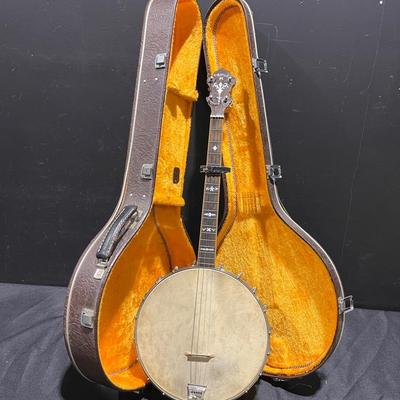 Vintage Triple Bacon 4-String Banjo