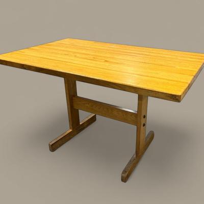 Butcher Block Top Table 