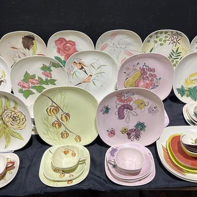 Vintage Red Wing Pottery Dish Settings