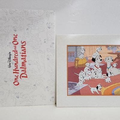 Disney Lithograph "One Hundred & One Dalmation"