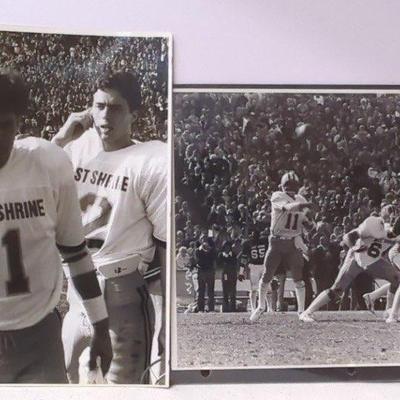 West Shrine Football Black and White Photo