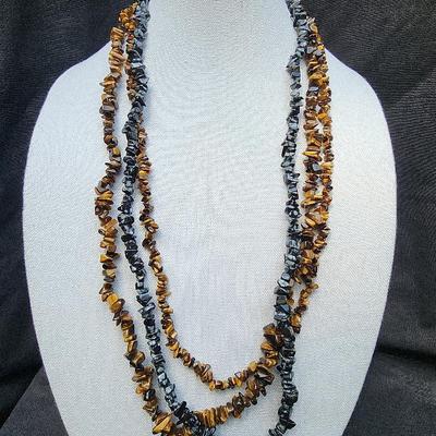 Tiger Eye Chip Necklace 