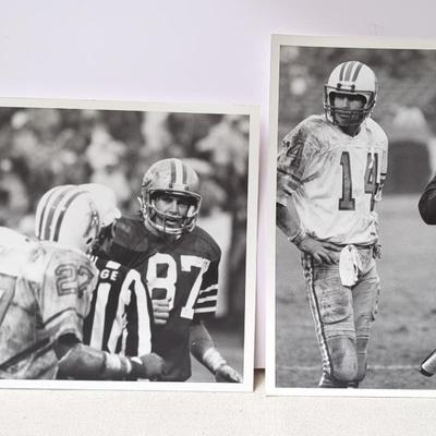 San Francisco 49er's #87 & Dan Fouts San Diego Chargers 