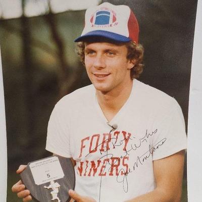 "The Comeback Kid"  Autographed: Joe Montana 
#16 San Francisco 49'ers