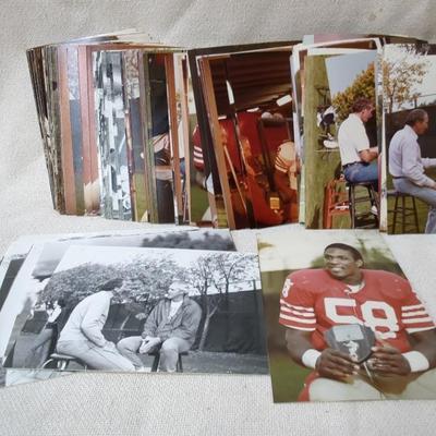 Personal Photos San Francisco 49er's: Dwight Clark #87, Ronnie Lott #22, Willie Harper #59, Others 