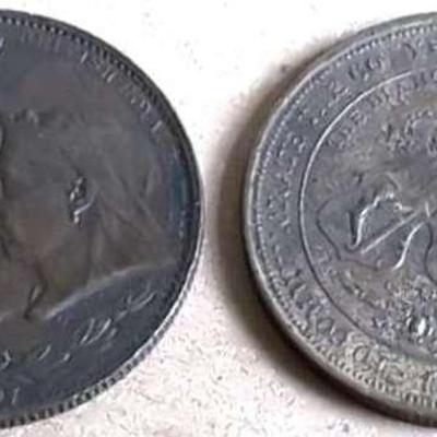 1897 Great Britain Queen Victoria Diamond Jubilee Four Generations Coins