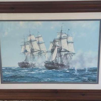 1812 Battle Between Java and Constitution