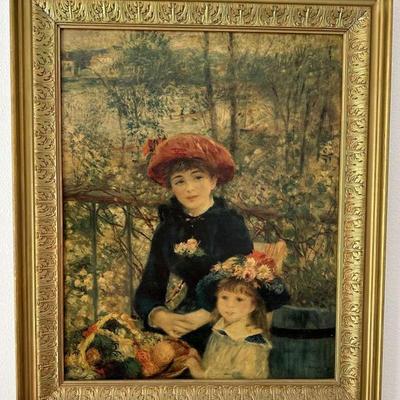 Two Sisters on the Terrace Reproduction Painting