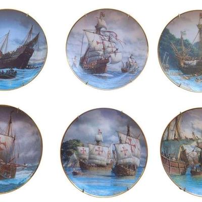 Limited Edition Fine Porcelain Ship Plates