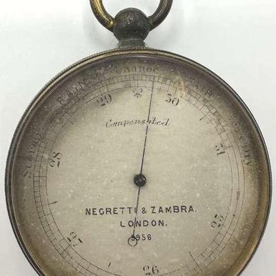Negretti & Zambra London Pocket Barometer