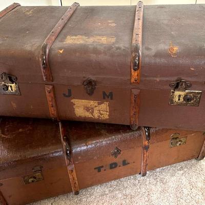 Two Steamer Trunks from Manchester, England