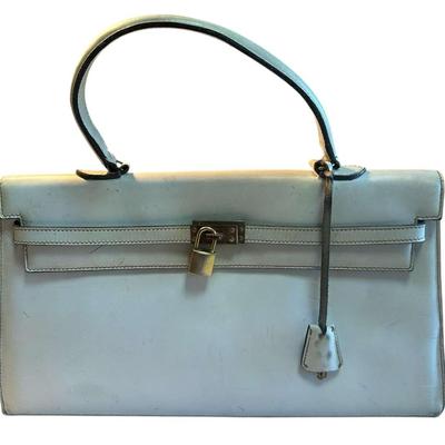 Vintage Jean Imbert White Leather Handbag
