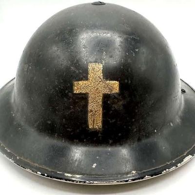 WWII Chaplain's Helmet
