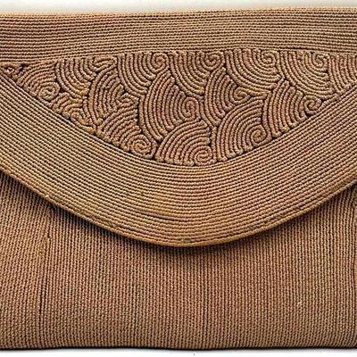 1940s Genuine Corde’ Brown Envelope Clutch