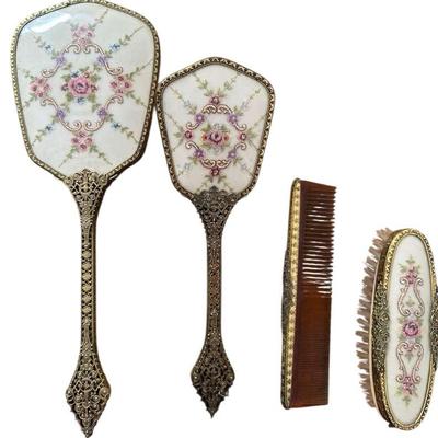 1950s Petit Point Set by Regent of London