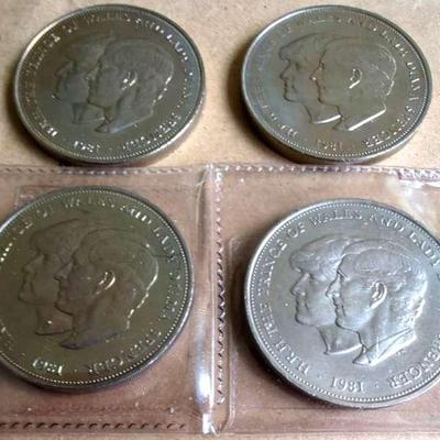 1981 Commemorative Coins for the Wedding of Prince Charles and Lady Diana 