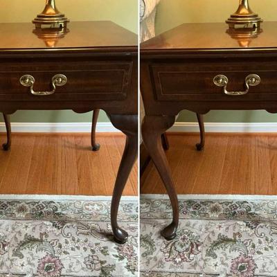 Set Of 2 Councill Queen Anne Style End Tables 