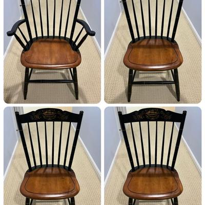 Four Hitchcock Chairs 