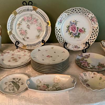 Floral China Royal Albert, And Haviland Some Signed 