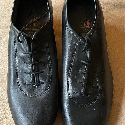 Supradance Black Luxury Jazz Dance Shoes Men Size 8