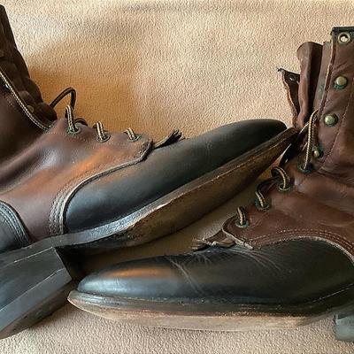 Albilene Leather Boots Men Size 9