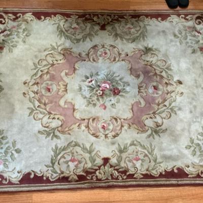 Victorian Rose Wool Rug 4' x 6'