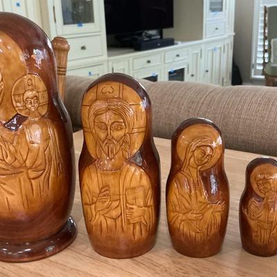 Russian Orthodox Iconography Nesting Dolls Matroyshka 