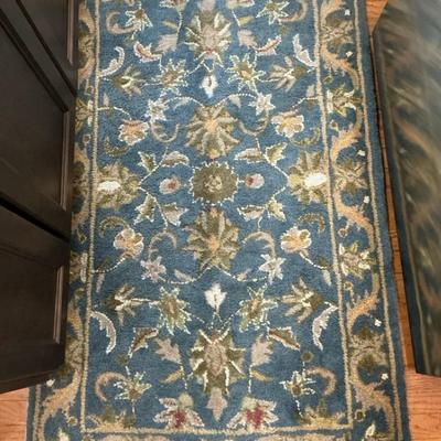 Safavieh Blue Floral Wool Rug 3' x 5' (K4)