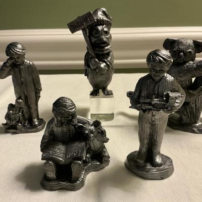 Solid Pewter Figurines 