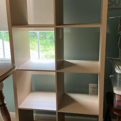 Light Wood Laminate Cubby Shelf (BR38)