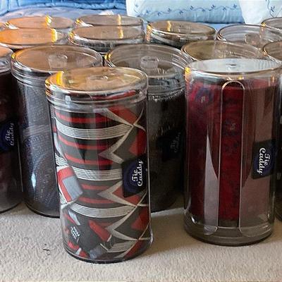 Lot Of 24 Assorted Ties In Tie Caddys
