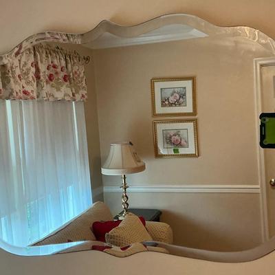 Frameless Beveled Wall Mirror