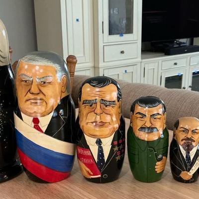 Russian Polotical Leaders Nesting Dolls Matroyshka