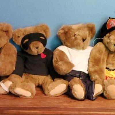 (4) Vermont Teddy Bear Company Bears