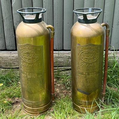 (2) Vintage Copper Fire Hydrants