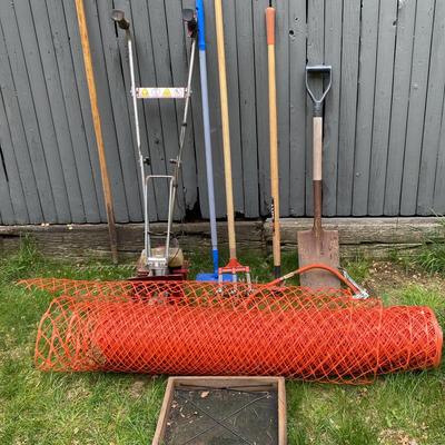 Safety Fence, Garden Sifter, And Garden Tools
