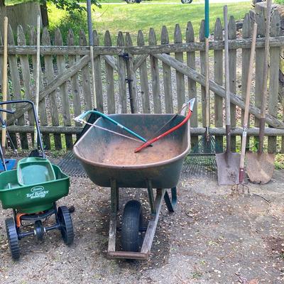 Wheel  Barrel Garden Tools & Spreader 