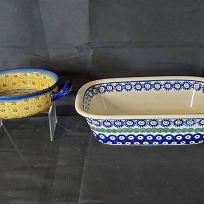 Boleslawiec Polish Pottery - Round & Rectangle Baking Dish