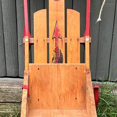 Vintage Wood Snow Sled