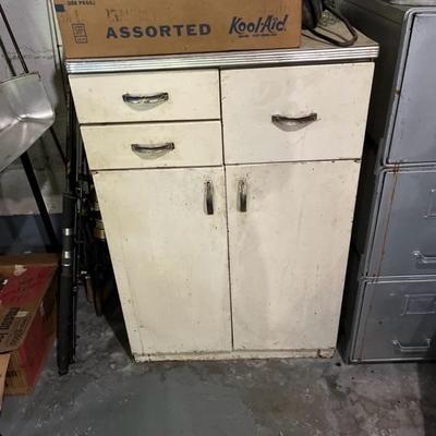 Vintage Metal Kitchen Cabinet