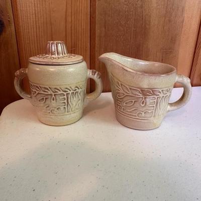Frankoma Cream and pitcher set