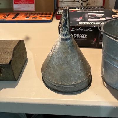 Galvanized Funnel