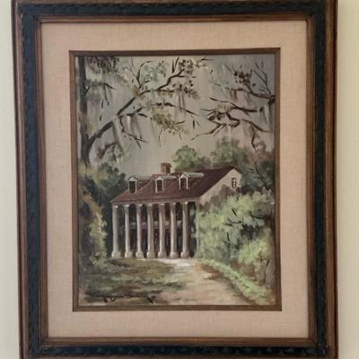 Raymond Scully Stately Home Painting